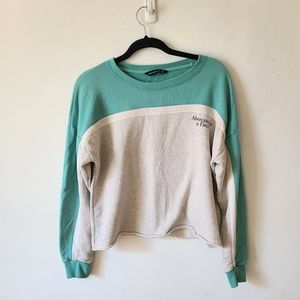 Abercrombie and Fitch Color Block Crew Neck Sweatshirt